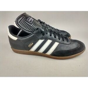 VINTAGE Adidas Samba Classic Black White Gum Sole Sneakers 034563 Mens Size 11